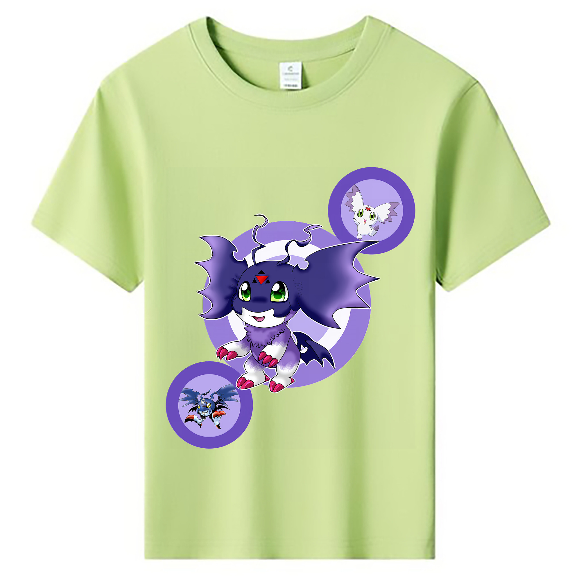 （画像用） Digimon デジタルモンスター/デジモン 綿100％キッズTシャツ（フロントプリント）